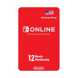 Nintendo Switch Online 12 Month Membership USA